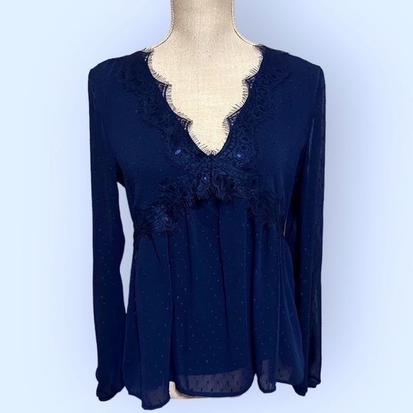 Mason & Belle navy empire waist top. small - Picture 1 of 10